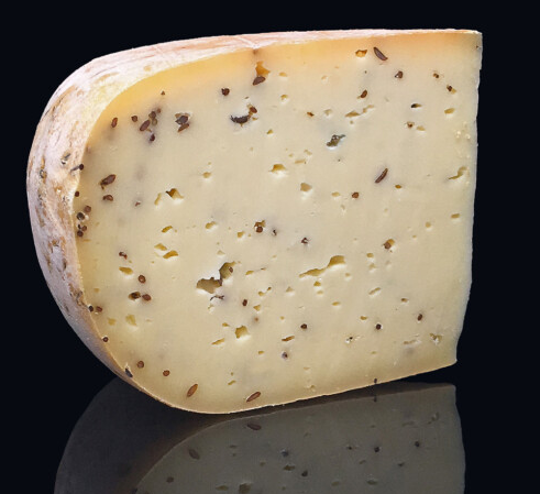 Tomme des Vosges fermière au lait cru entier au cumin - 250gr Livré avec Pack fraîcheur