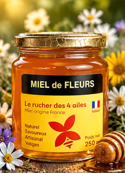 Miel de Fleurs des Vosges Pot de 250 Gr