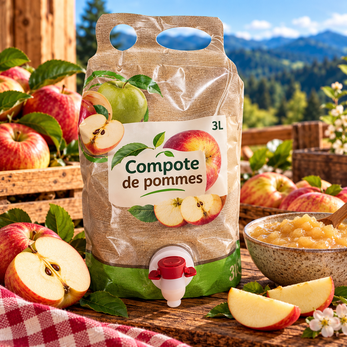 Compote de pomme 3L Bio