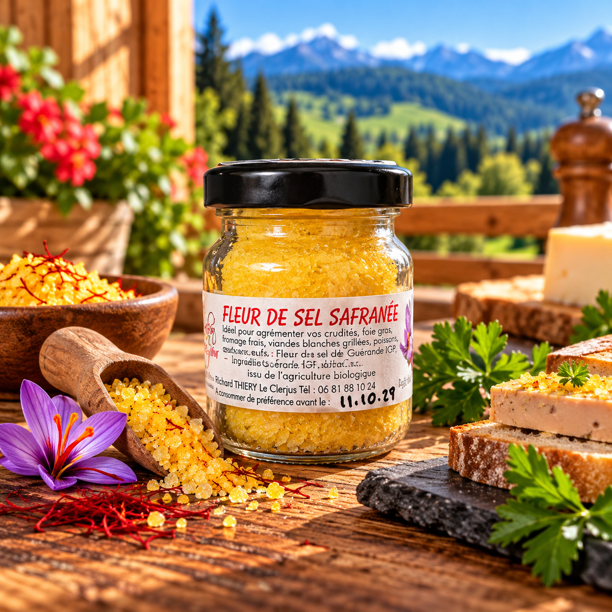 Fleur de Sel Safranée des Vosges BIO – 50 g