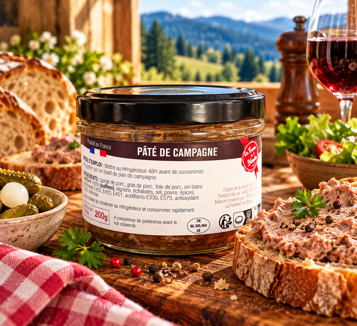 Pâté de Campagne – La Ferme de la Blonde – 200 g