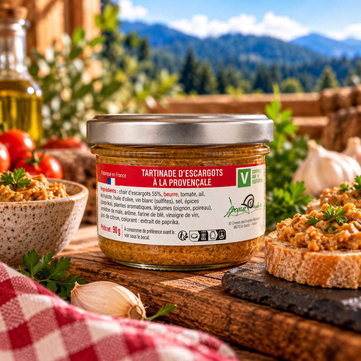 Tartinade d’escargots à la Provençale – 80 g