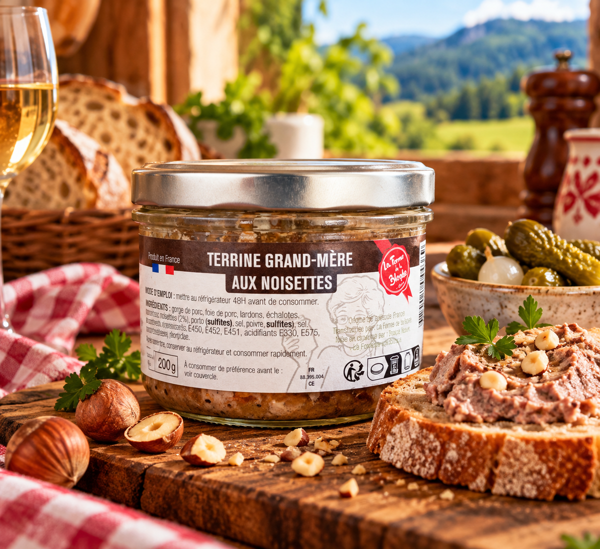 Terrine Grand-Mère aux Noisettes – La Ferme de la Blonde – 200 g